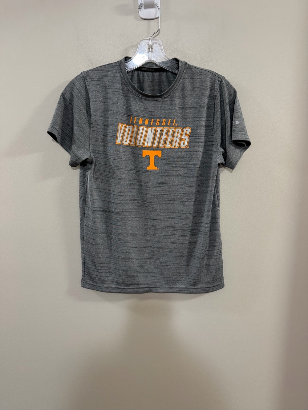 Boy's Russell Athletic Gray University of Tennessee Volunteers Tee. Size L 10-12